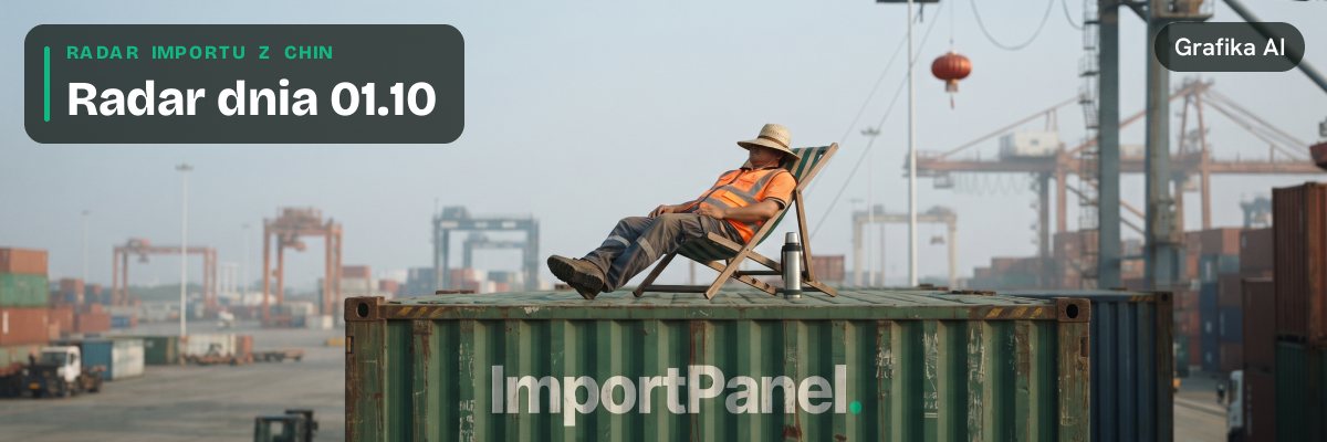 Doker odpoczywa na leżaku na dachu kontenera ImportPanel w czasie Golden Week