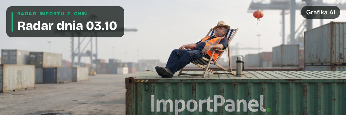 Doker odpoczywa na leżaku na dachu kontenera ImportPanel w czasie Golden Week